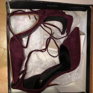 burgundy heels